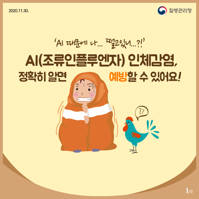 AI(조류인플루엔자)인체감염, 정확히 알면 예방할 수 있어요!1